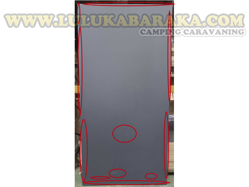 Tablero chopo HPL 16 mm Antracita (recogido en Lulukabaraka) (RASTRO)